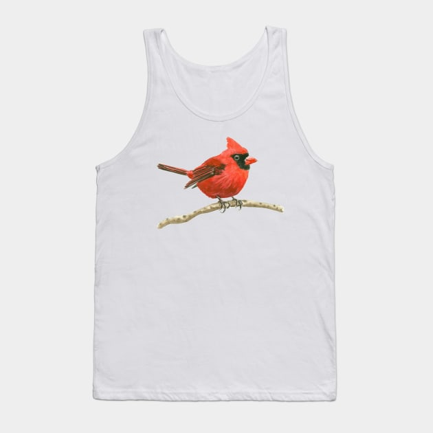 Cardinal bird Tank Top by katerinamk